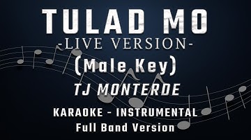 TULAD MO (LIVE VERSION) - MALE KEY - FULL BAND KARAOKE - INSTRUMENTAL - TJ MONTERDE