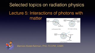 Selected Topics on Radiation Physics: Lecture 5: Interactions of photons with matter