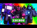 I SPEND $34,000 ON GODLY CRATES AND GET THIS - Skibidi Tower Defense Roblox