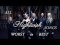 Nightwish songs WORST to BEST (2020 re-upload)