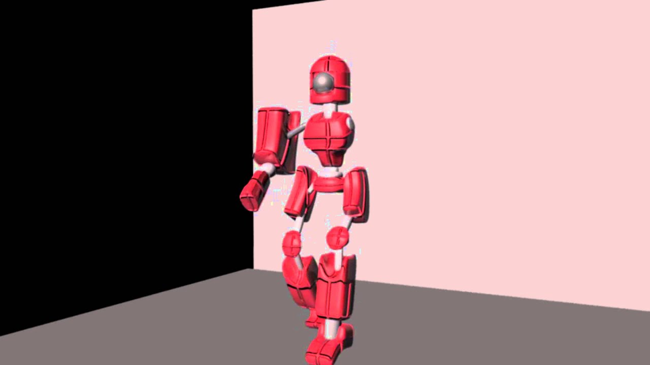 Robot Walk Cycle | 3D Animation | AlmostAnimators - YouTube