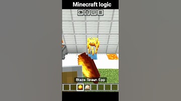 Minecraft logic in Minecraft #shorts