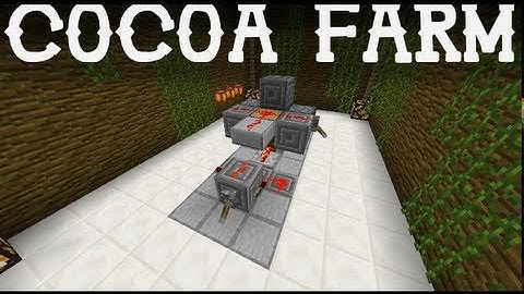 Fastest Compact Cocoa Farm! (Tutorial) Minecraft 1.5