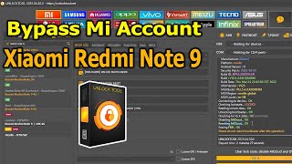 Bypass Mi Account Xiaomi Redmi Note 9 With Unlocktool