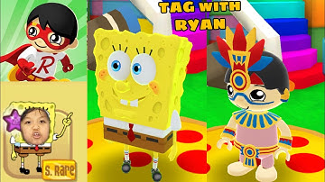 SpongeBob SquarePants Unlocked in Tag with Ryan - New Update  | SuperG Channel