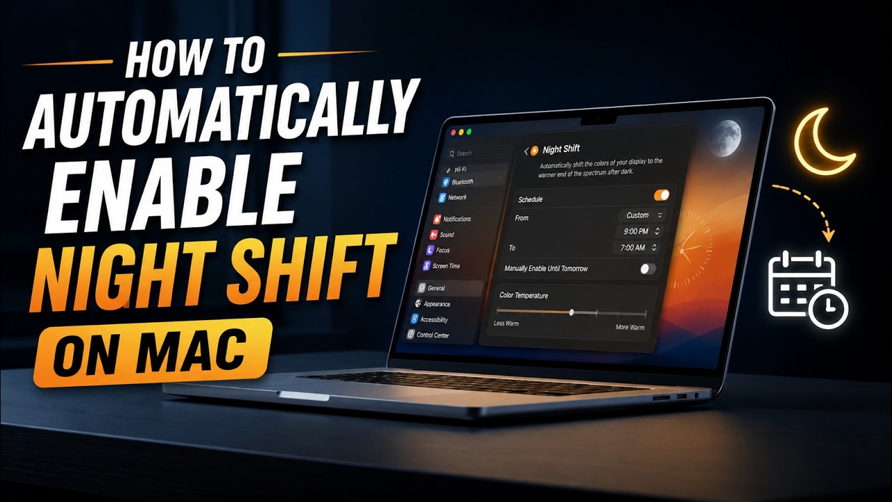 How to Automatically Enable Night Shift On Mac