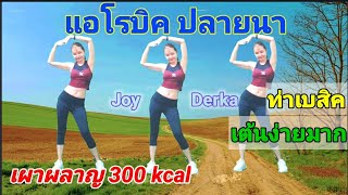 แอโรบิค ปลายนา อิ่มหมูกระทะมา เผาผลาญได้ 300 kcal | 35 Mins #Aerobic Dance By Joy Derka