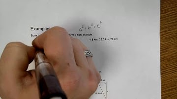 5.7 Pythagorean Theorem Video Notes
