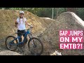 RIDING GAP JUMPS AND FULL SPEED TRAILS ON MY EMTB!