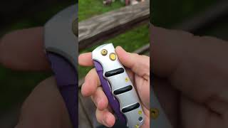 #edc Boker Sabre Kalashnikov Dagger. milled aluminum W/ D2 Purple Blade. like & comment. giveaway!