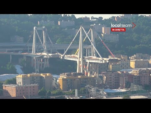 LIVE Demolizione Ponte Morandi, il giorno dell'esplosione: diretta video