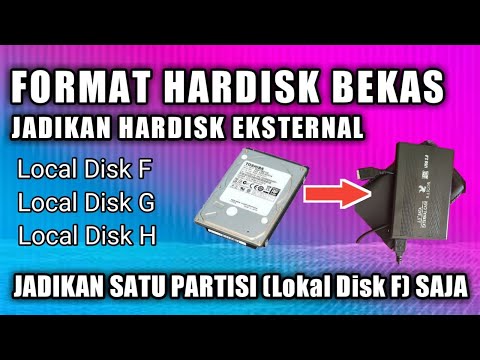 Cara Format Hardisk Bekas Laptop untuk di jadikan hardisk eksternal