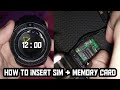 how to insert SIM & MEMORY CARD in V8 smart watch ||
