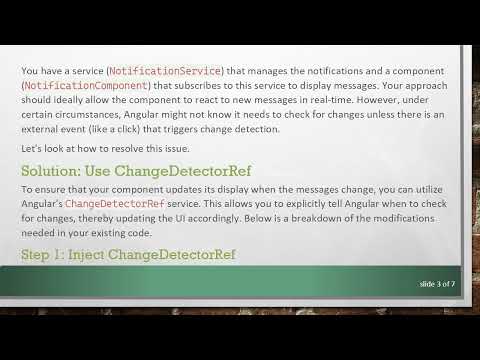 Why is my Angular component not updating the UI until a click?