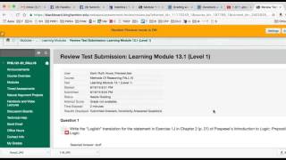 Accessing graded assignments on Blackboard