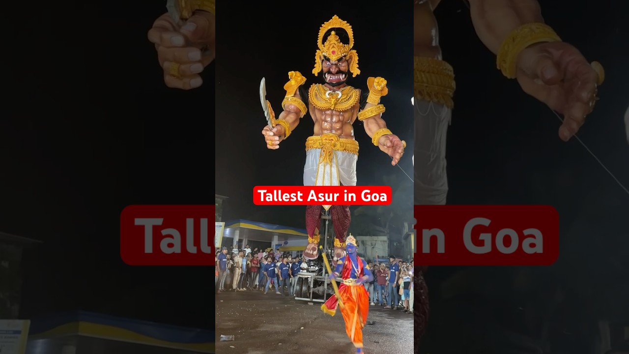 Tallest Narkasur of Goa | Narkasur Krishna Yuddh 