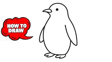 How to Draw a Penguin | Easy Step-by-Step Drawing Tutorial for Beginners