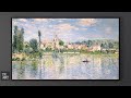 4k tv art slideshow  claude monet paintings  2hour screensaver