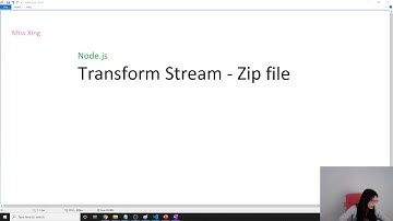 Node.js - Transform Stream - Zip file
