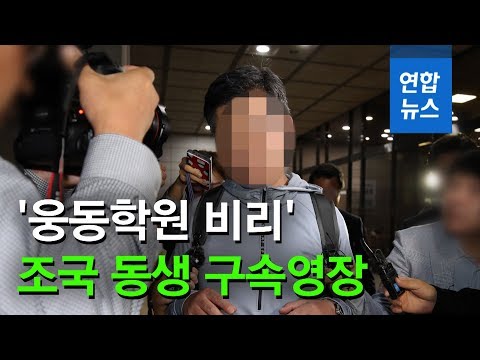 &amp;#39;<strong>웅동학원</strong> 허위소송·채용비리&amp;#39; 조국 동생 구속영장 청구 / 연합뉴스 (Yonhapnews)