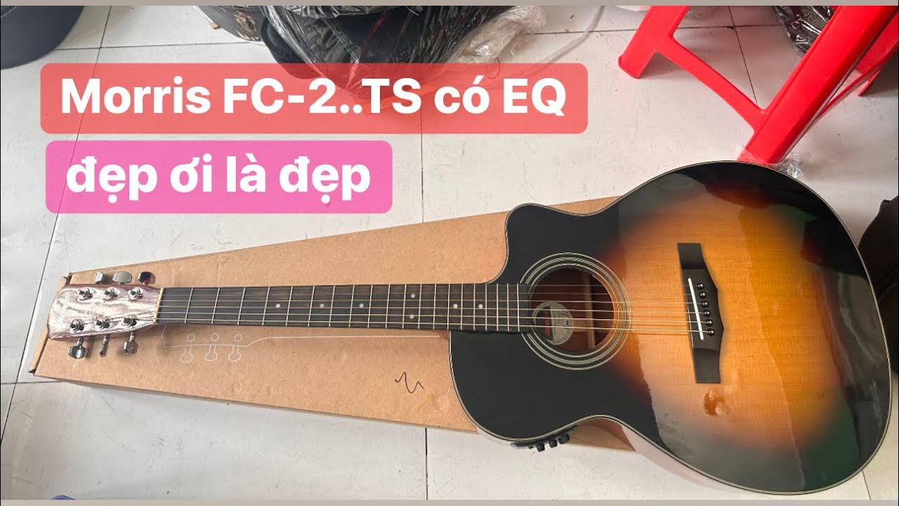 Đàn guitar Morris FC-2..TS có EQ zin. Giá: 4 triệu ( test guitar