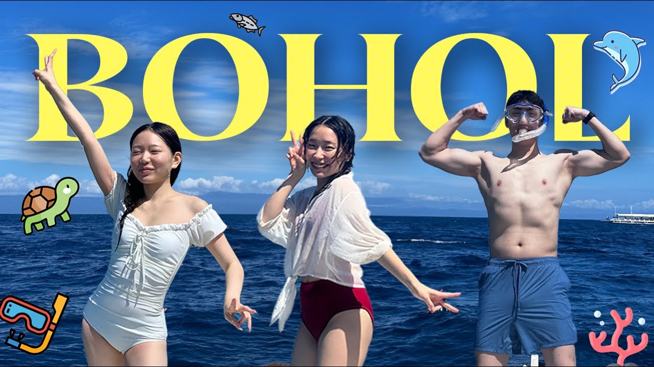 My Shy(?) Korean Friends Arrived in Bohol, Philippines! 🇵🇭🙈😂 (Island Hopping)