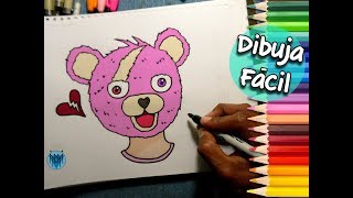 como dibujar al oso amoroso de fortnite dibustrador art - oso amoroso de fortnite para dibujar