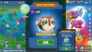 Game of Evolution: Idle Click & Merge - Scene 33. New creatures Void Owlcat (iOS) screenshot 4