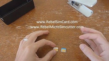 How To Cut a Normal Mini Sim To Apple iphone 4 ipad Micro sim format