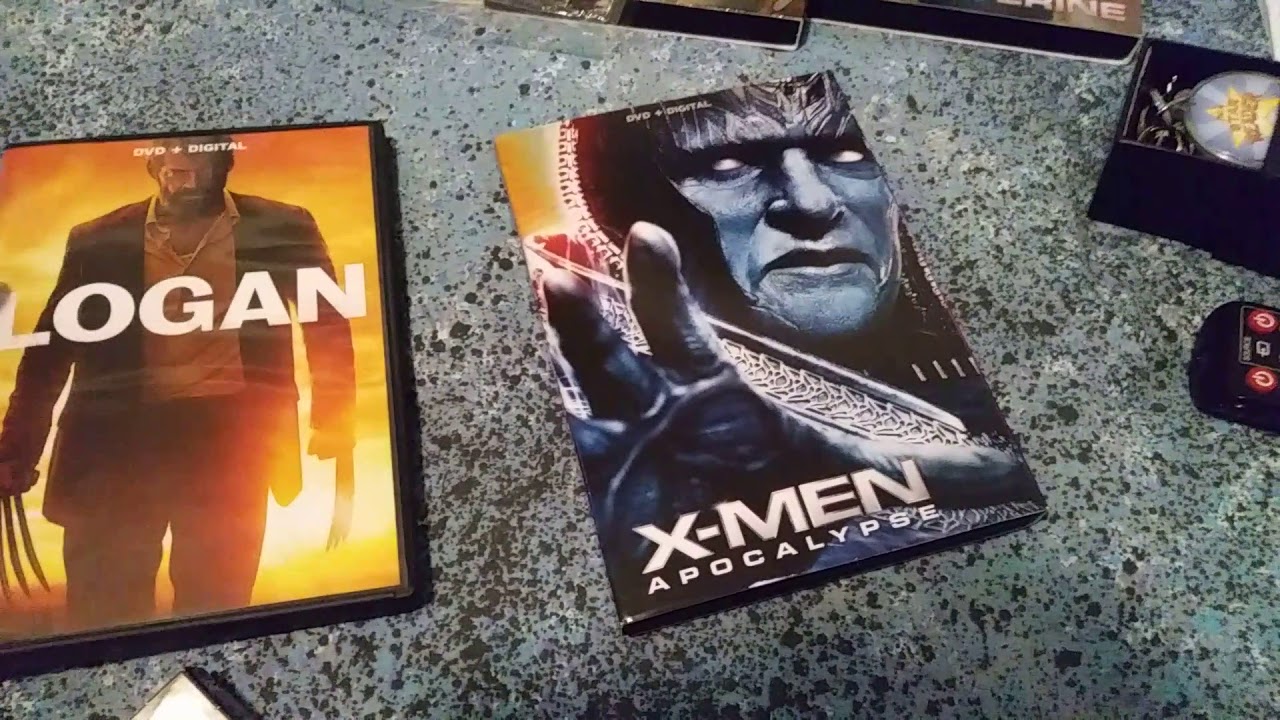 X-men Apocalypse slipcover DVD 2018 and LOGAN slipcover DVD 2018 