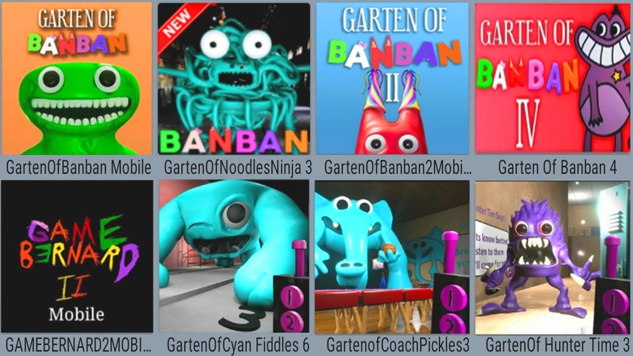 Garten Of Banban Mobile,Garten Of Noodles Ninja 3,Garten Banban 2