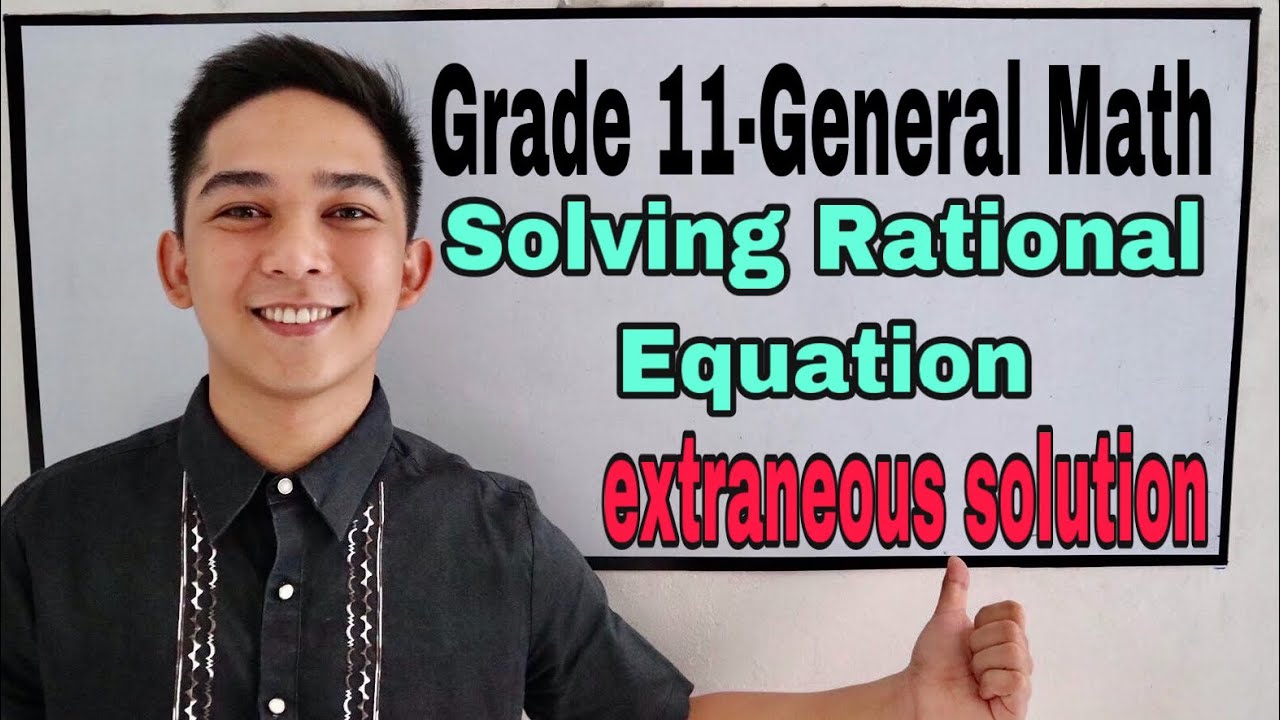 Solving Rational Equation leading to Extraneous Solution I Señor Pablo ...