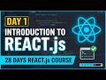Day 1: Introduction to React Js + Installation
