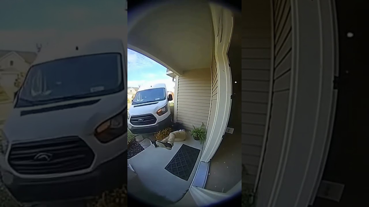 Doorbell Camera Captures Wild Car Crash!