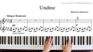 Piano Tutorial „Undine“ (with music sheet)