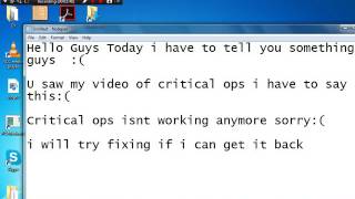 Sorry Guys Critical Ops Epthe End