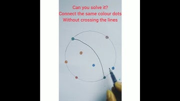Are you smart enough?🧠 connect the same colour dots without crossing lines😇 #shorts #Hand&pen