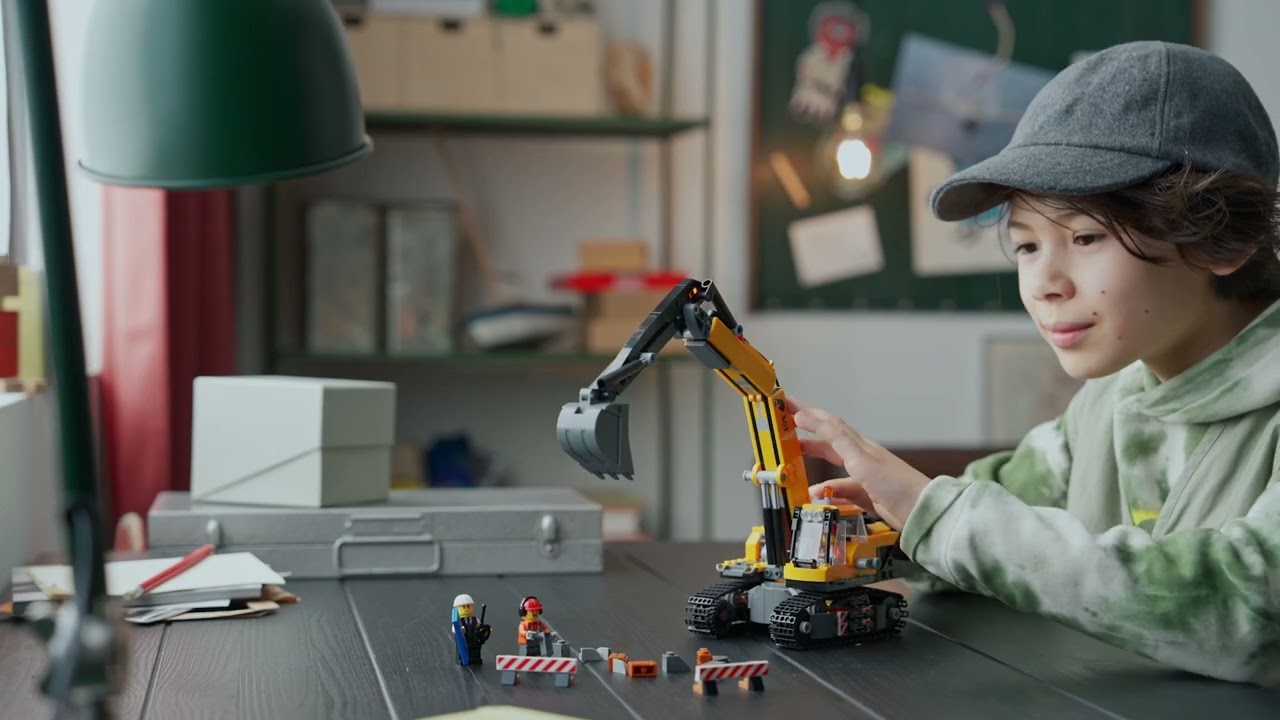 LEGO City Yellow Construction Excavator 60420
