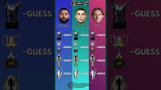Comparison: Karim Benzema vs Cristiano Ronaldo vs Luka Modrić