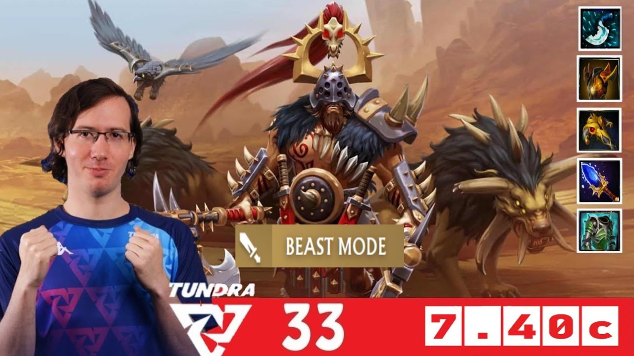 [DOTA 2] TUNDRA.33 BEASTMASTER [TUNDRA ESPORTS vs YELLOW SUBMARINE] [PGL WALLACHIA 7] [7.40c]