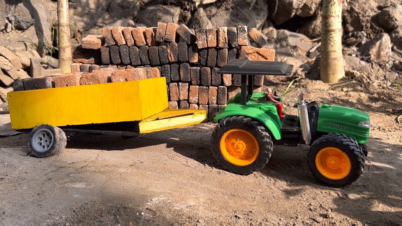 Massey Ferguson 734 Hydraulic Power unloading Bricks Trolley Mini