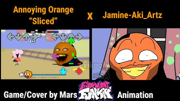 Corrupted “SLICED” But Everyone Sings It | Annoying Orange x Learn With Pibby x FNF Animation x GAME