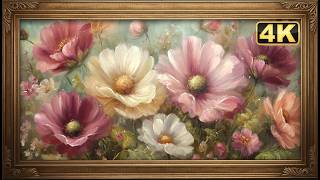 Vintage Spring Floral Free TV Art Wallpaper Screensaver Home Decor Samsung Oil Painting Digital Art screenshot 1