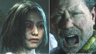 Desperate Father Protecting His Zombie Daughter - Resident Evil 2 Remake 2019