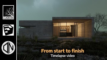 SketchUp + Lumion 2023 - Concrete Villa Timelapse
