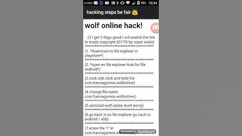 How to Hack wolf online |no root|