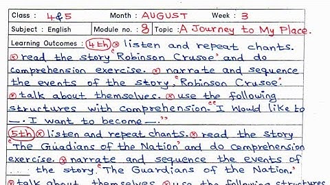 4th 5th Ennum Ezhuthum Lesson plan August 3rd Week - Module 9 Tamil Medium & English Medium