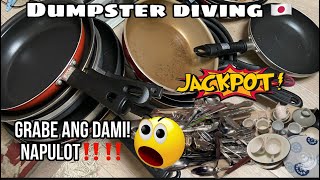 DUMPSTER DIVING ??KUNG GANITO ANG MAPUPULOT KAHIT MA LATE SA WORK‼️SANGKATUTAK GAMIT PANG KUSINA‼️