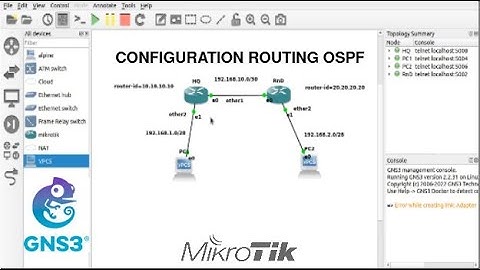 Implementasi Routing OSPF di Mikrotik dengan GNS3