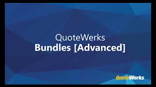 Details QuoteWerks Bundles [Advanced] Update